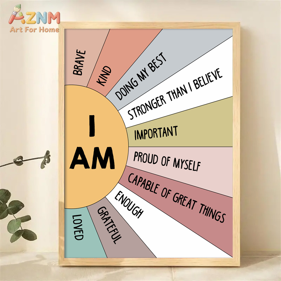 Kids Education Quote - 1 pièce - Affiche éducative colorée