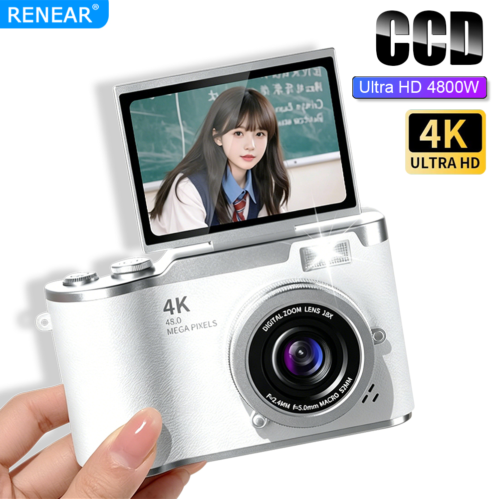 Kids Education News - Caméra numérique portable 4K CCD HD