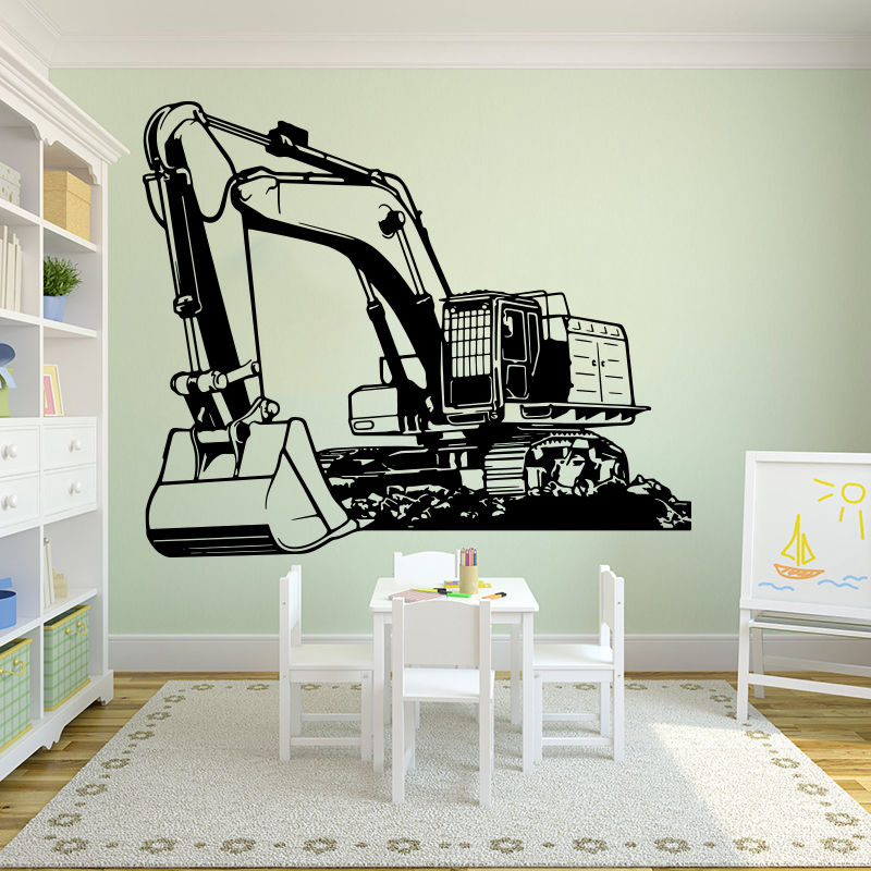 Kids Education Quotes - Grand équipement lourd pelle pelle autocollant