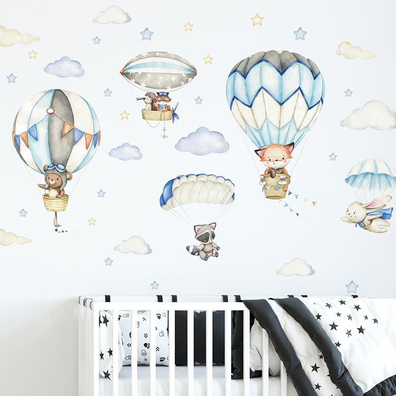 Kids Education Quotes - Autocollants muraux en forme d'animaux mignons