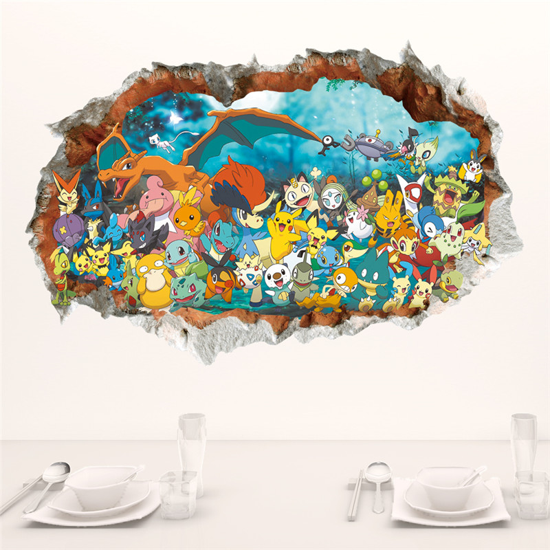 Kids Education Quotes - Autocollant mural Pokémon Pikachu pour chambre