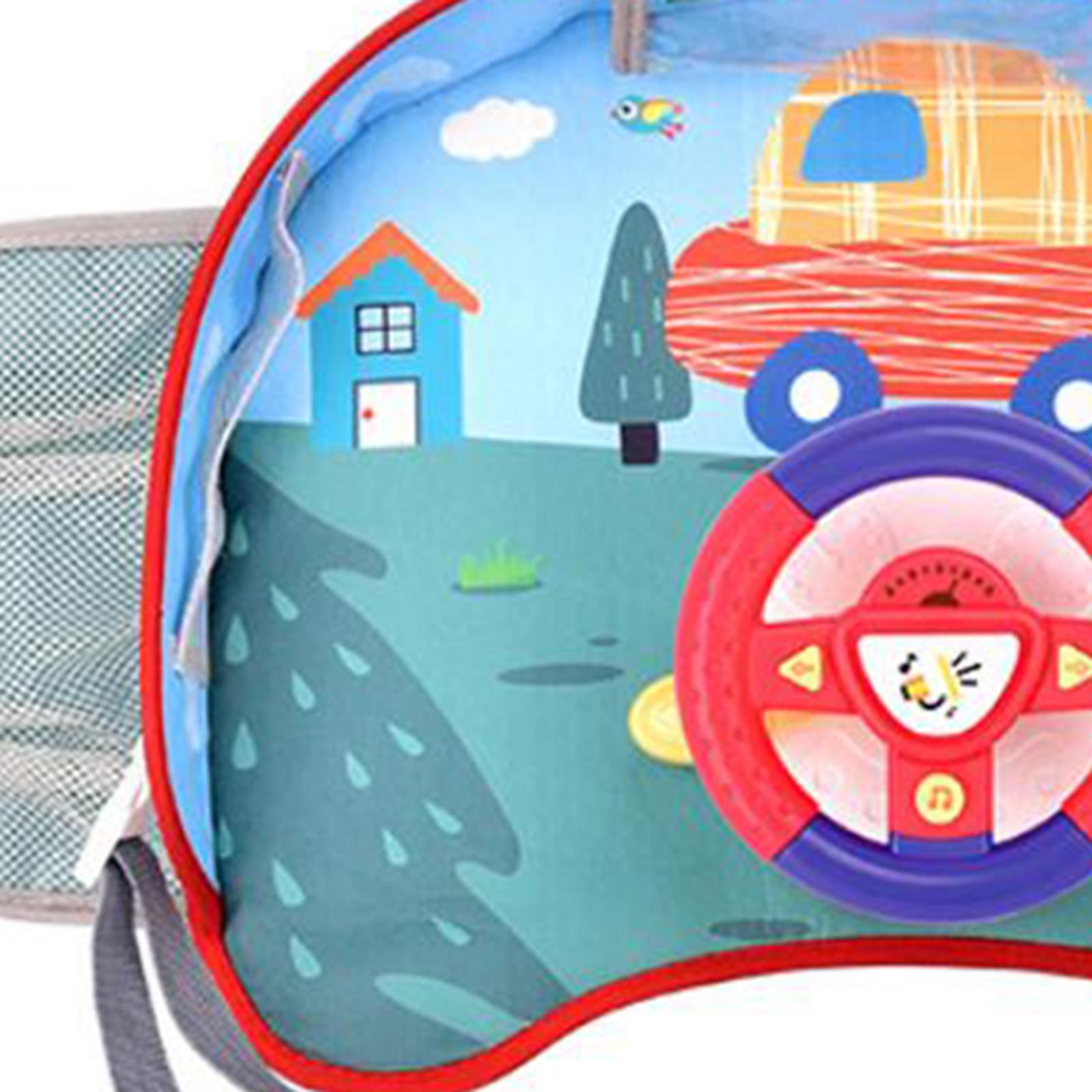 Kids Education Center - Jouet de volant de voiture portable,