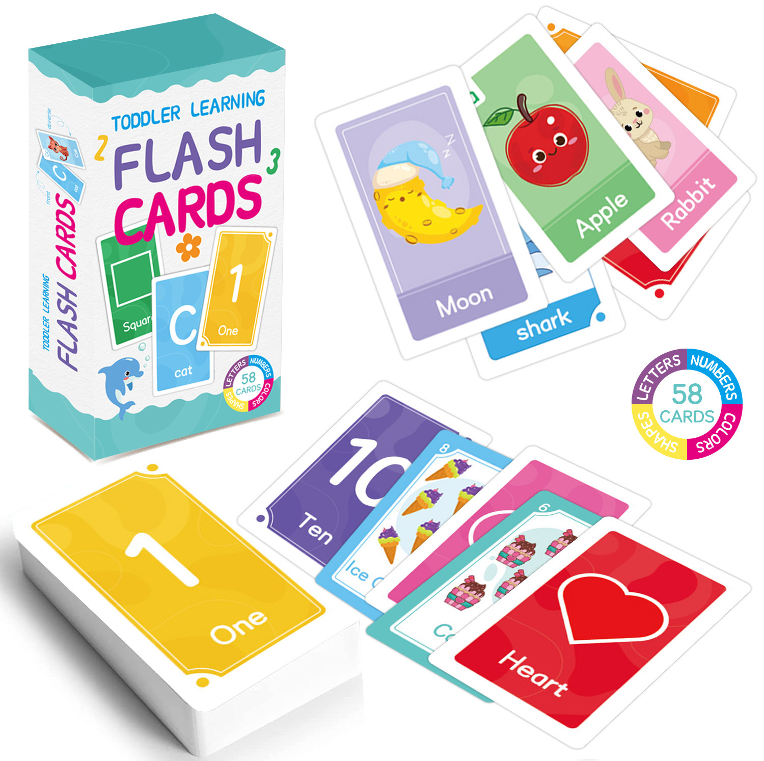 Cartes Flash Alphabet ABC, 58  - Kids Education Gift avis et prix