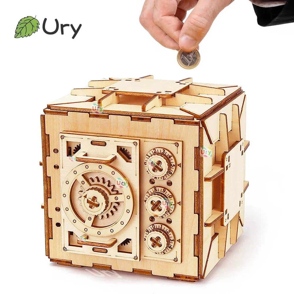 URY – Puzzle 3D en bois avec m - Kids Education Money avis et prix