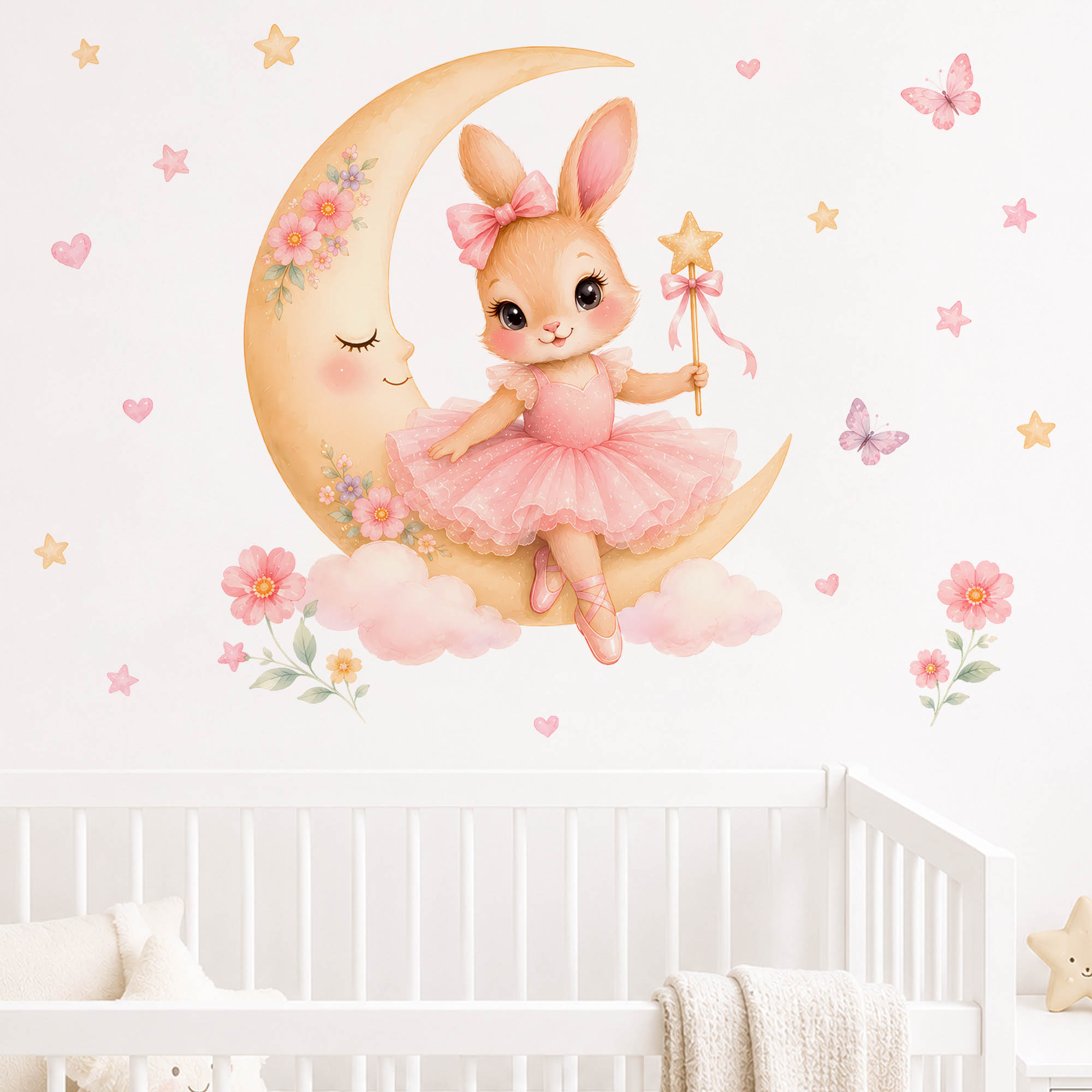 Autocollants muraux lapin ball - Kids Education Quotes avis et prix