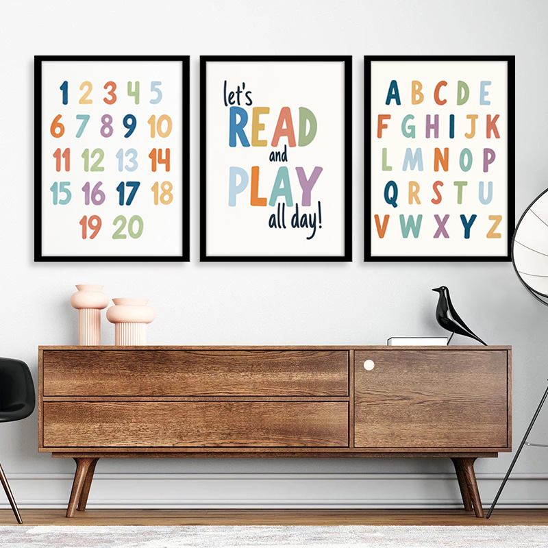 Ensemble d'art mural sur toile - Kids Education Quote avis et prix