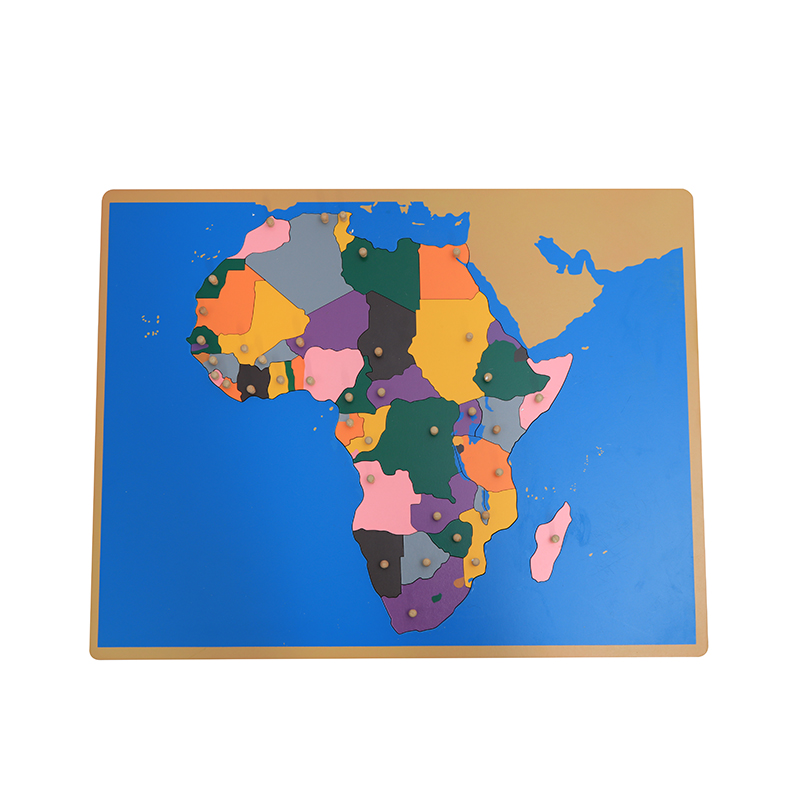 Puzzle de carte en bois d'afri - Kids Education Tools avis et prix