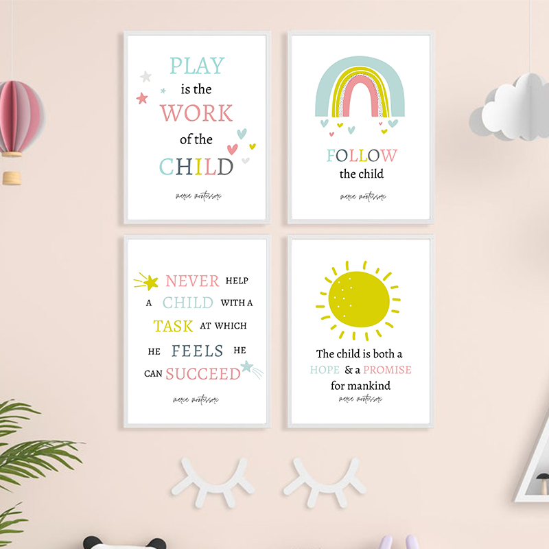 Play est le travail d'un enfan - Kids Education Quote avis et prix