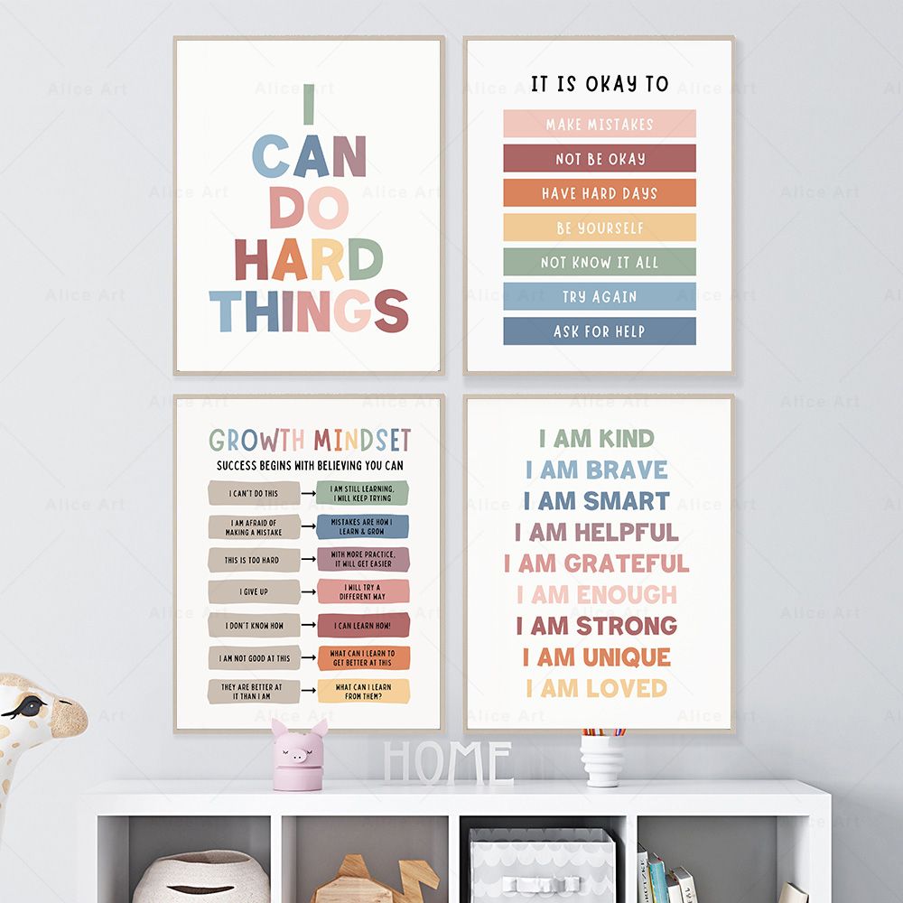 Affiches d'affirmations pour c - Kids Education Quote avis et prix