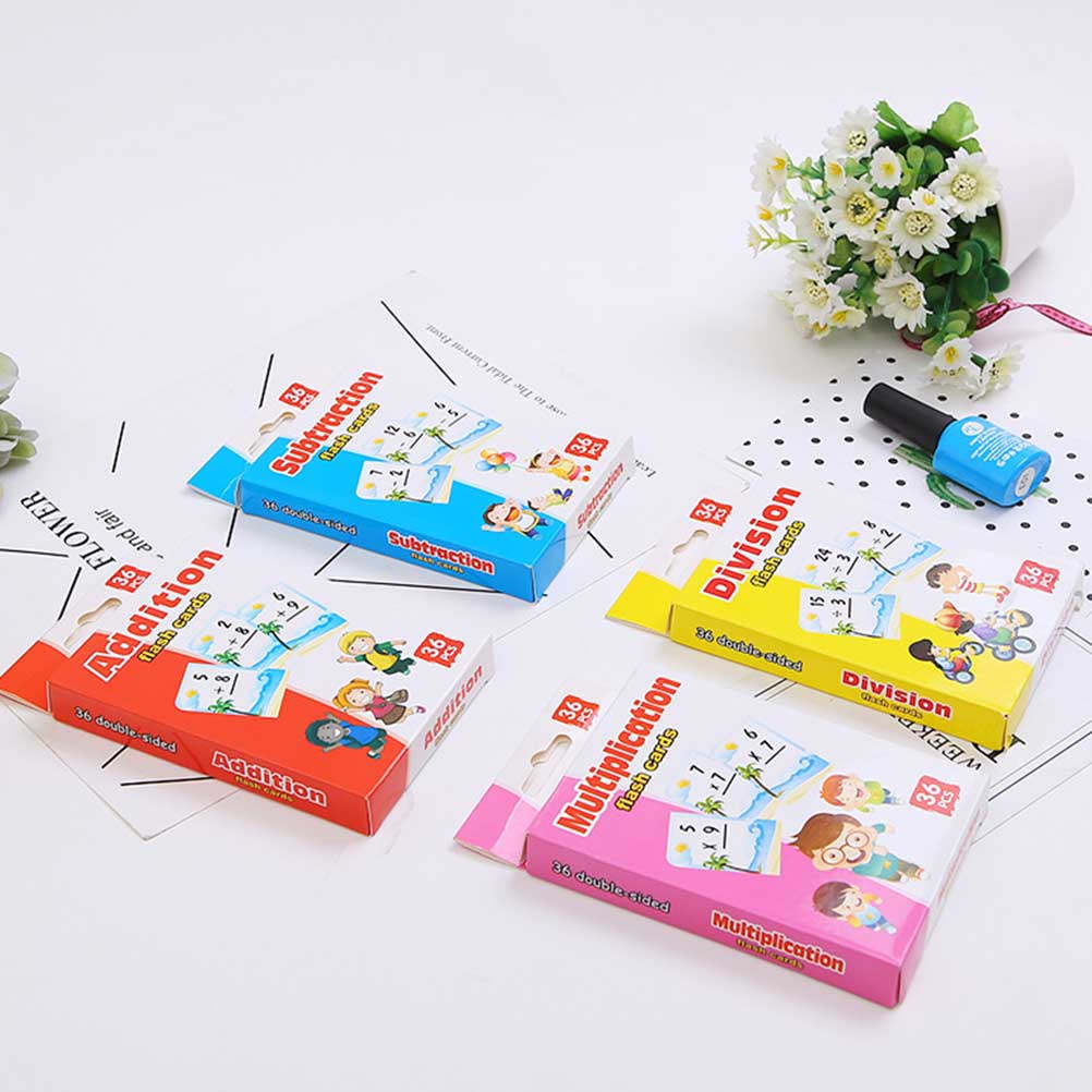 4 boîtes de cartes d'étude des - Kids Education Tools avis et prix